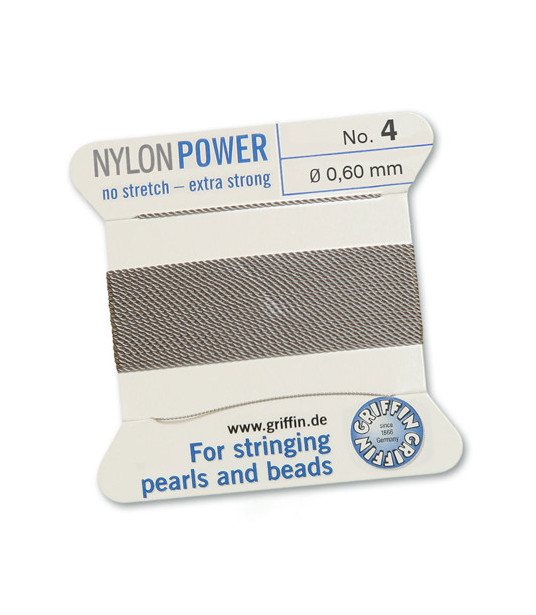 Nylon Power Perlseide grau Griffin - 1