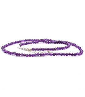 Amethyst Kugelkette facettiert 3 mm  - 1