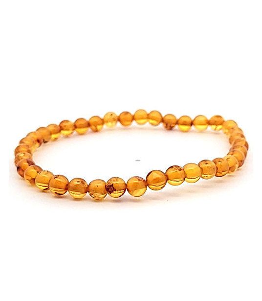 Amber bracelet round 5 mm  - 1