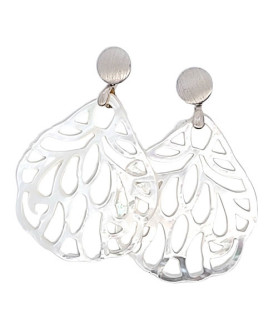 Ear Pendant Mother-of-Pearl, white  - 1