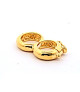 Chain connector (chain clasp) Twin, silver gold-plated  - 1