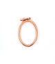 Chain connector (chain clasp) Classic M, silver rose gold-plated  - 1
