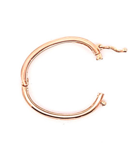 Chain connector (chain clasp) Classic M, silver rose gold-plated  - 2