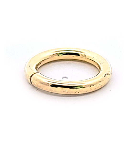 Chain connector (chain clasp) round M, silver gold-plated  - 1