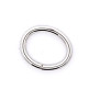 Chain connector (chain clasp) oval slim, silver rhodium-plated  - 1