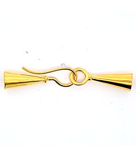 Tulip clasp, silver gold-plated  - 2