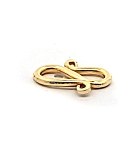 S-Clasp 12 mm, silver gold plated  - 1