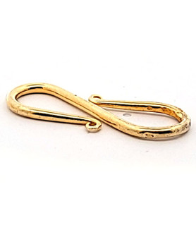 S-Clasp 36 mm, gold-plated silver  - 1