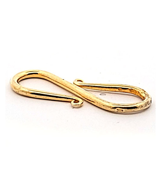S-Clasp 36 mm, gold-plated silver  - 1