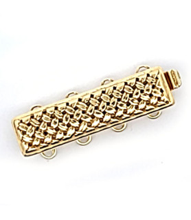 Bracelet box clasp Weave 4-row  - 2