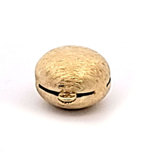 Plain round jewelry clasp, silver gold-plated satin finish  - 3