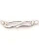S clasp XL with double eyelets, silver  - 1