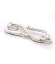 S-clasp 30 mm with eyelets, satin silver  - 1