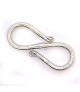 S-clasp 32 mm, satin silver  - 1