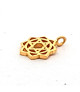 Heart chakra silver gold-plated  - 1