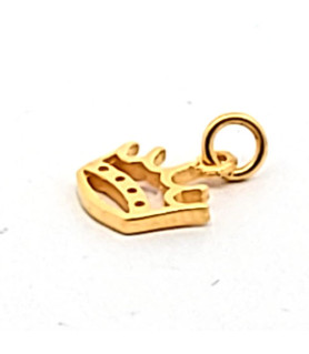 I am a queen - Crown pendant, gold-plated silver  - 1
