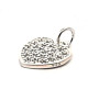Heart pendant, silver rhodium-plated with zirconia  - 1