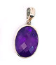 Faceted amethyst pendant  - 1