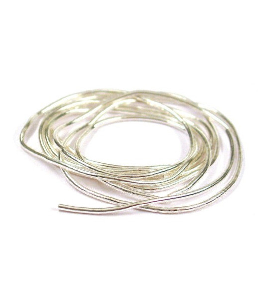 pearl spiral wire silver 1,2mm  - 1
