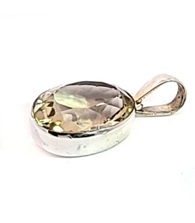 Faceted lemon quartz pendant  - 2