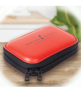Aroma-Tasche für 10 ätherische Öle, Kunstleder rot Young Living Essential Oils - 1