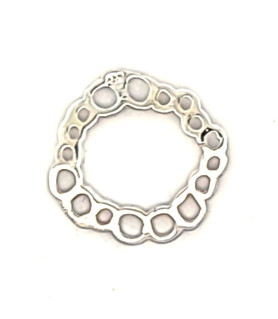 Silver element circle small, silver  - 2