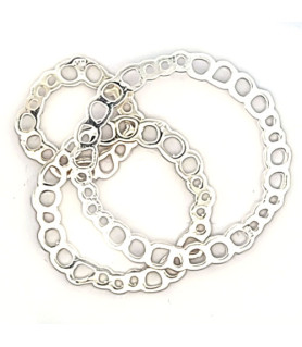 Silver element circle small, silver  - 3