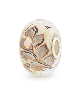 Swaying Leaves - Trollbeads faceted glass bead  - 1