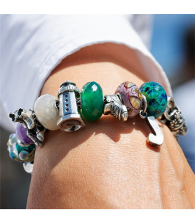 Green Onyx (agate) - Trollbeads Gemstone Bead  - 3