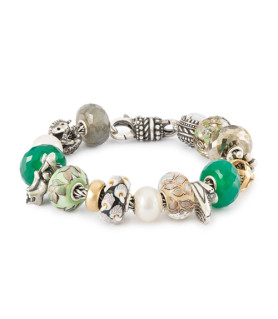 Green Onyx (agate) - Trollbeads Gemstone Bead  - 7