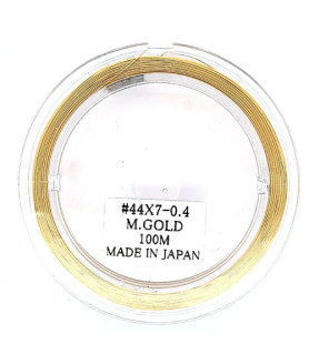 Schmuckdraht goldfarben, 0,4 mm, 100 m Rolle  - 1