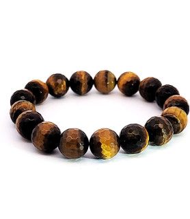 Tiger's eye bracelet 12 mm  - 1