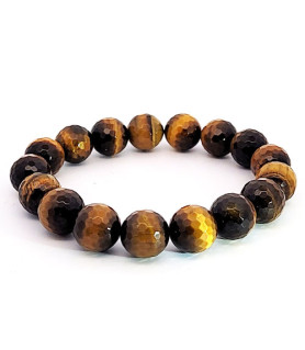 Tiger's eye bracelet 12 mm  - 2