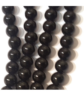 Turmalin schwarz Kugelstrang 6mm  - 2