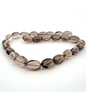 Smoky quartz, strand Tumble 12 x 16mm  - 1