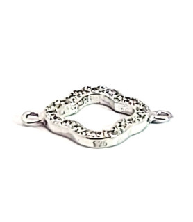 Silver element rhodium-plated with zirconia  - 1