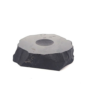 Schungit (Shungit) Kugel-Untersetzer mittel  - 1