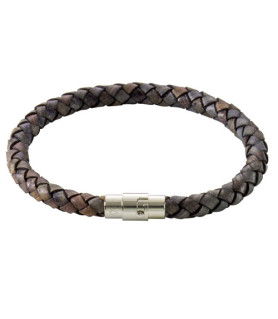 Juno Vintage Grey Blue Leather Bracelet Steindesign - 1