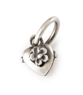 Heart and flower silver pendant - Trollbeads Valentine's Day Edition Trollbeads - das Original - 1
