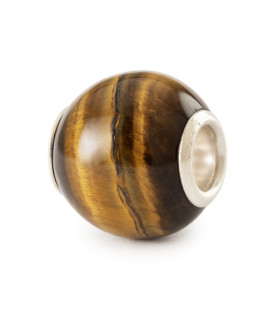 Round Yellow Tiger's Eye - Trollbeads Gemstone Bead Trollbeads - das Original - 1