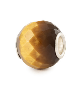 Round faceted yellow tiger's eye - Trollbeads Gemstone Bead Trollbeads - das Original - 1