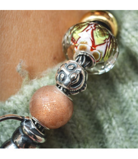 Round Moonstone Facet - Trollbeads Gemstone Charm Trollbeads - das Original - 5