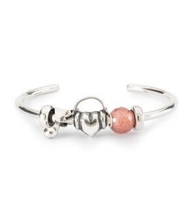 Round Strawberry Quartz Facet - Trollbeads Gemstone Charm Trollbeads - das Original - 4