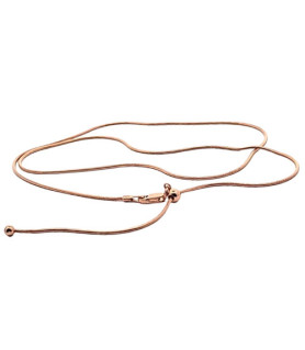 Snake chain - infinitely adjustable, 925 silver rose gold-plated Steindesign - 1