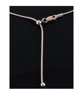 Snake chain - infinitely adjustable, 925 silver rose gold-plated Steindesign - 4