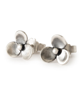 Flowers of poetry - Trollbeads silver stud earrings Trollbeads - das Original - 1