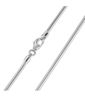 Snake chain with lobster clasp 1.2 mm silver rhodium-plated Steindesign - 1