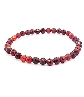 Granat orange (Hessonit) Armband 5 mm facettiert  - 1