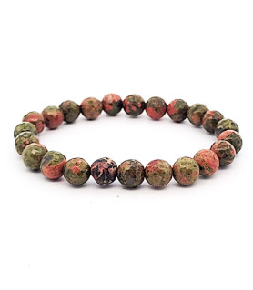 Unakit Kugelarmband 8 mm facettiert  - 1