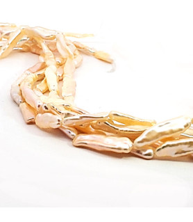 Perle lachs, Strang Fancy 15-20 x 7 mm  - 1